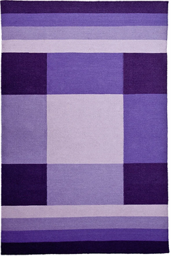 A Kelim tæppe Design Congo Purple lilla i 200 x 300 cm 1 stk tilbage
